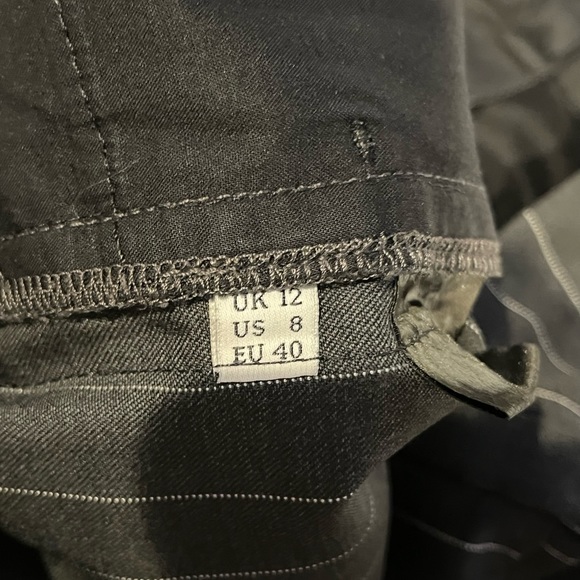 Men’s J.W. ANDERSON Wool Grey Pinstripe Trousers w/Side Panel SS 2015 - Picture 4 of 13